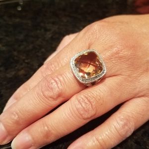 Auth. David Yurman 14mm Morg. Albion Ring Sz. 7